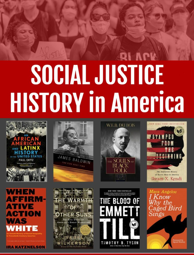 image of social justice history in America books