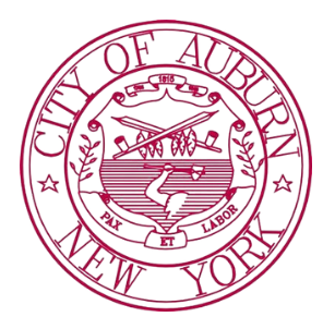 City of Auburn New York Logo with shield and crest