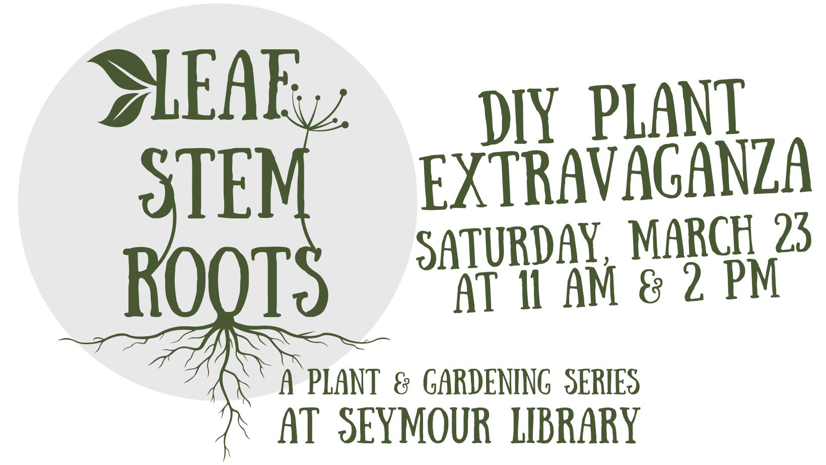 Leaf Stem Roots -- DIY Plant Extravaganza