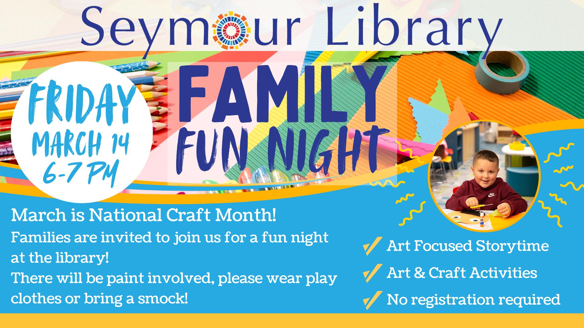 Family Fun Night at Seymoiur Library